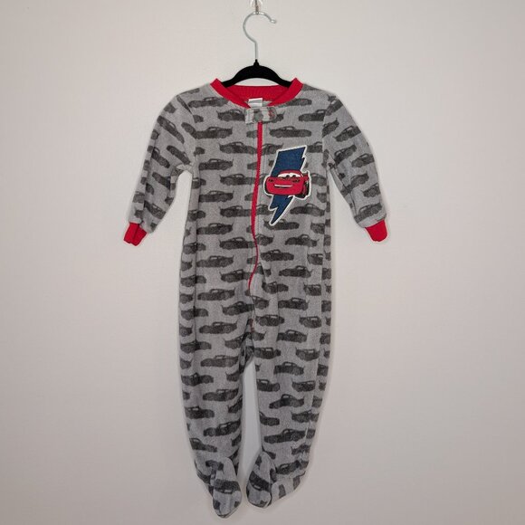 💙 2 for 15 💙 Pixar Cars Lightning McQueen Fleece Sleeper - Picture 1 of 3
